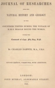 Title Page of the Journal of Researches